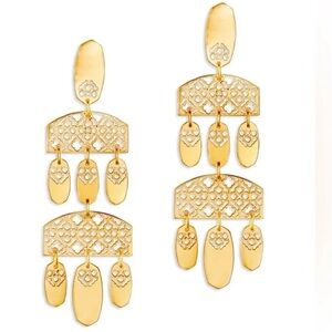 NWT Kendra Scott Emmett Filigree Earrings